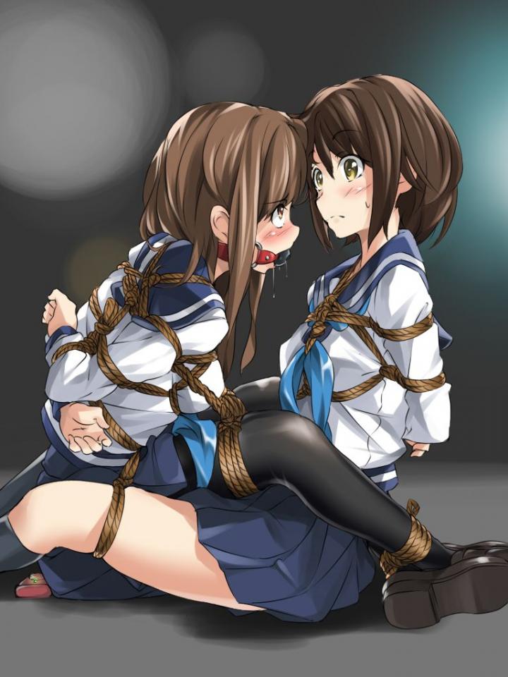  [Pantyhose,Sailor suit,Gag,Breast bondage,Japanese Anime,Pocket Vibrator,Lesbian,Ball gagged]