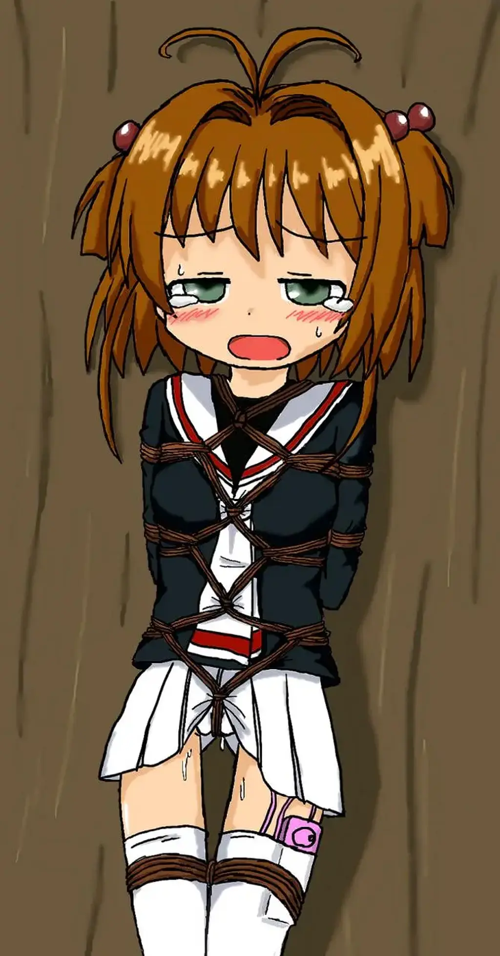 P站画师: ブレーキ＠しばらくお休み(3) [Tortoise shell tie,Japanese Anime,White Pantyhose,Stockings,Pocket Vibrator,White lace]
