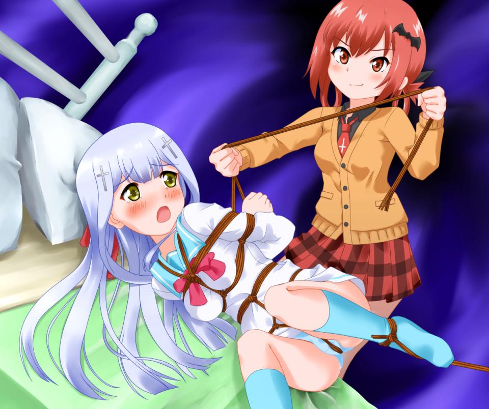  [Boxtie,Sailor suit,Tortoise shell tie,Breast bondage,Japanese Anime,Underwear,England student uniform,Stockings,Crotch rope tie,Bound arms behind]