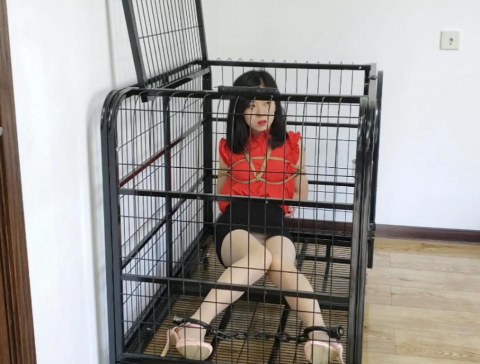 笼中鸟之“插翅难逃” 片长20分钟，1080p全高清拍摄。大美女雯雯镣铐五花深度体验，牢笼监禁，冰冷禁锢，冷艳佳人，插翅难逃！