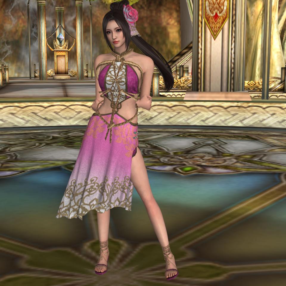 试发绳绑的效果，三国无双女神 - 大家喜欢这样的绳绑的吗 [Chinese wedding dress,3D CG,Chinese Female,Chinese Anime]