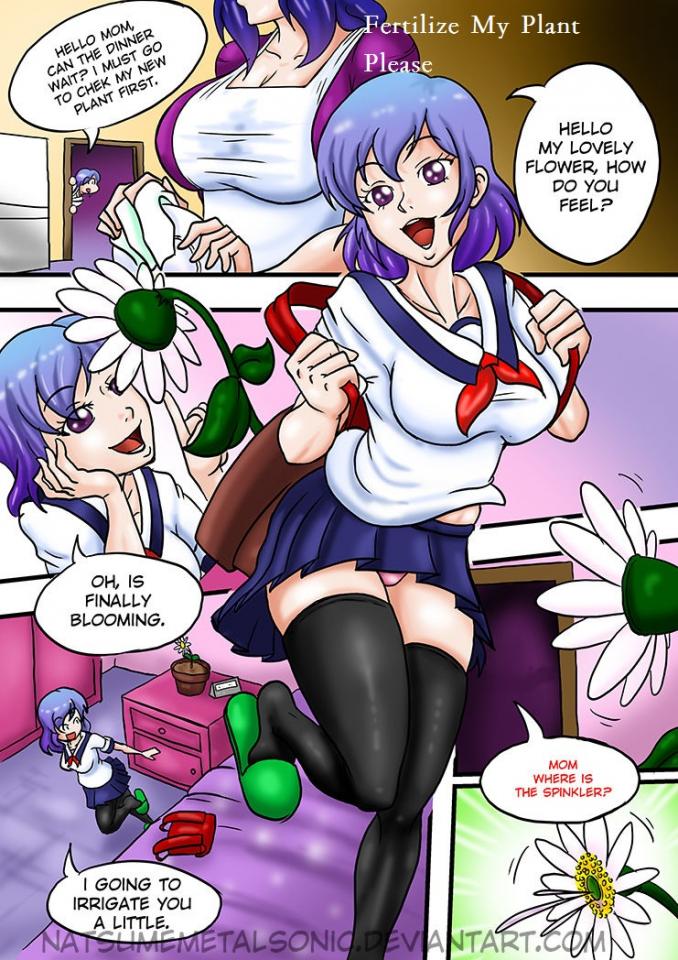 [Natsumemetalsonic] Fertilize My Plant Please - 全彩触手丸吞漫画 前三张预览 [Western Anime]