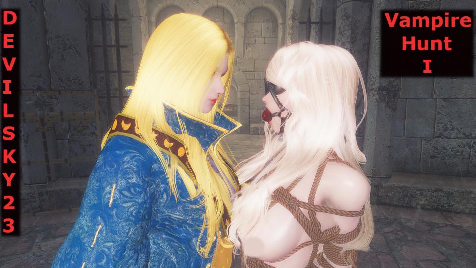  [Gag,3D CG,Blindfolded,Bound arms behind]