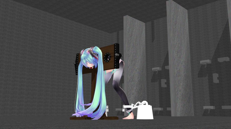 MMD拘束 - 自己制作的mmd图片，对MMD拘束有兴趣的朋友不要错过，新人第一弹，新希望各位喜欢。 [Japanese Anime]