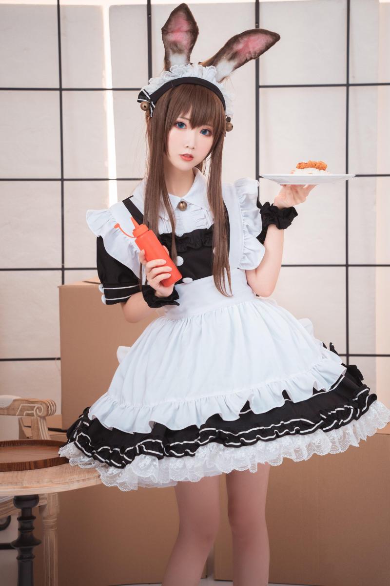 面饼仙儿 阿米驴女仆(明日方舟) [丝袜,职业（女仆）,动物（兔耳）,COSPLAY,阿米娅]