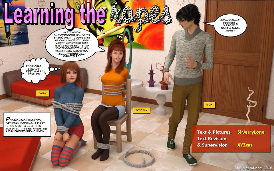  [Hogtie (Lying on stomach),Underwear,3D CG,Elbows tied,Crotch rope tie,Western Anime,story rich,Bare Foot]