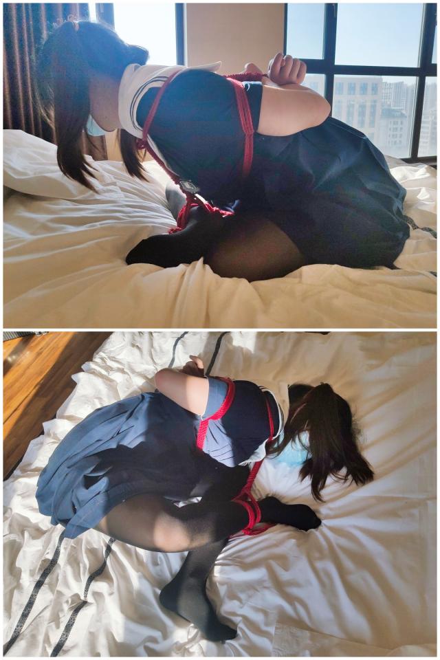 咕咕精硬核SP作品 盘腿海老缚，无情虐打SP TK 、抽打下面 打到哭也不停下 这次可爱的jk少女穿上了性感的黑丝薄裤袜，被我绑了一个拷问用的海老缚。海老缚脖子和脚腕的距离极短，几乎贴在了一起，让少女腰部承受巨大的压力和痛苦，动弹不得。少女高挑的身体如今却被压缩成小小的一坨，平日自豪的身高也被压缩的像箱子一样，只能屈辱的盘起腿低下小脑袋，动弹不得。因为绑的太紧所以脖子都被勒出了紫色的绳痕。我要求少女，在这个痛苦的姿势下尽可能的移动挣扎，让大家能享受到紧缚姿势下少女扭动身体的可爱样子。本就十分痛苦的姿势下还要忍受我的挠脚心。海老缚状态下动弹不得，被挠痒反抗太小？那就小红藤条伺候！用小红超级用力的抽打少女的大腿根部、屁股和下面，每抽打一下少女的身体都猛的一抖，尤其是抽打下面时，白色的内内在薄裤袜的包裹下若隐若现、一览无余。我抽打的非常用力，才打了两三下妹子就哭出了声，妆都哭花了。但是我是不会心软的，更加用力的抽打妹子的屁股、大腿和下面。我自己尝试过，小红的每一下都疼的让人难以忍受，更何况是白嫩的妹子呢。<br>打哭妹子之后，我把被绑缚成盘腿海老缚的妹子像大闸蟹一样翻过来，让妹子胖次朝上，一览无余的暴露出胖次却又无可奈何。少女的挣扎明显更激烈了，哭腔也越来越明显，哭声越来越大....<br>到视频后面，妹子白嫩丰腴的大腿上有边缘清晰的红肿和淤青。形状和拍子落下的形状完全一样，可见力度有多么的大，打的有多么的疼痛。妹子在我手黑的鞭打之下哭的梨花带雨，妆都哭花了...<br>这次打完之后少女白嫩的PG和大腿上已全是淤青，两周后我再次检查的时候也没有完全恢复...打的十分结实疼痛。<br>最后，哭花了妆的少女像被捆绑好的大闸蟹一样仰面朝天，被无情的展示的同时还要承受我的抚摸。<br>高质量作品，真实sp，打到哭也不停下<br>定拍/售后/应聘qq3135427957<br><br>千万不要在线解压！请下载后用其他的解压软件解压观看，千万不要通过百度在线解压！否则资源会消失！！<br>解压软件最好用专业的解压软件，支持tar格式的即可。市面上的大部分解压软件均可胜任。手机电脑都可以解压。推荐解压工具：Zarchiver<br>千万不要在线解压！