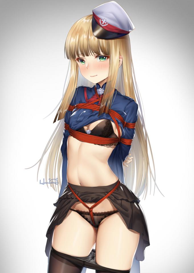 P站画师[HaneRu]作品欣赏 02 - 快乐更新 [日式反绑,职业（日式女警）,股绳]
