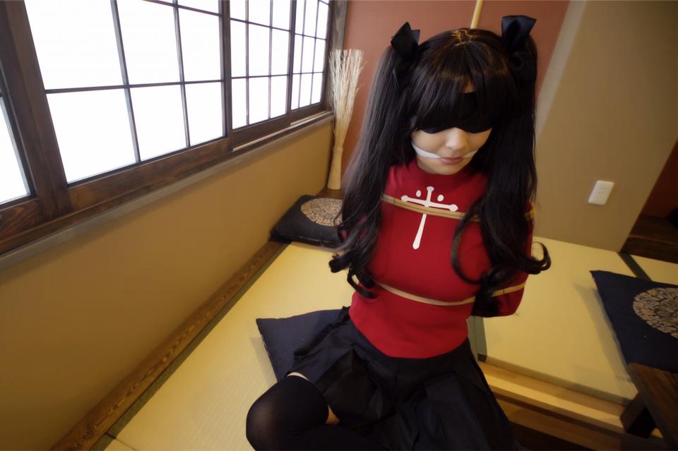 日本美女COSPLAY拘束捆绑照 [丝袜,COSPLAY,日本美女,远坂凛]