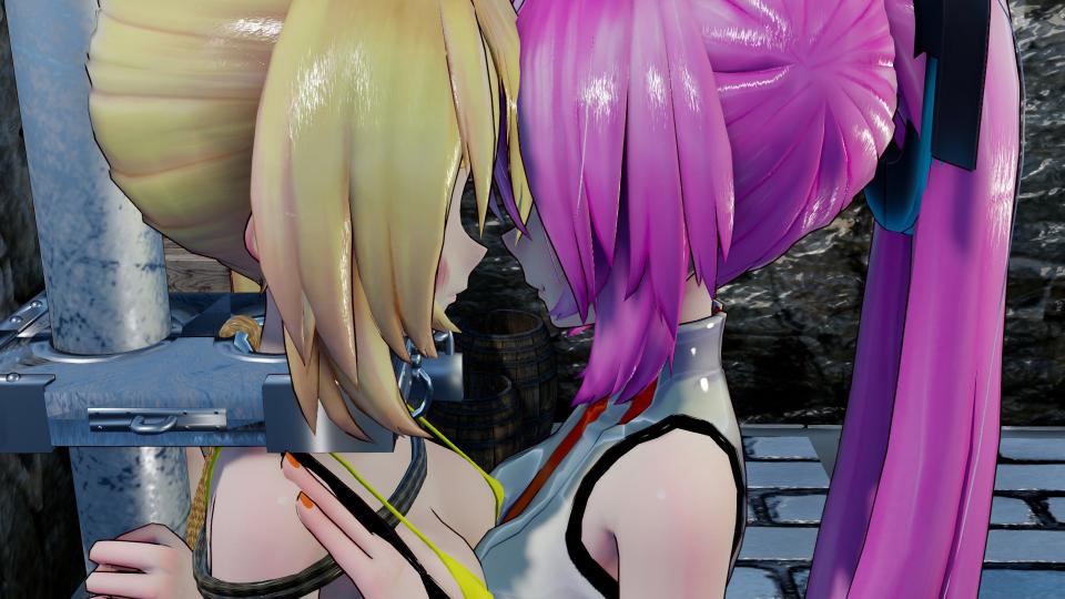 MMD 女王的调教2 - 趁着弱音小姐姐接受调教的空档，调皮的亞北在未经女王（luka）允许的情况下关闭了强制(滑稽)装置，违抗主人的命令可是要严厉的惩罚哦，不过，越是严厉，就越要求主仆之间绝对的信任和浓厚的爱意（嘻嘻），本章未完，感谢大家支持，下期更精彩