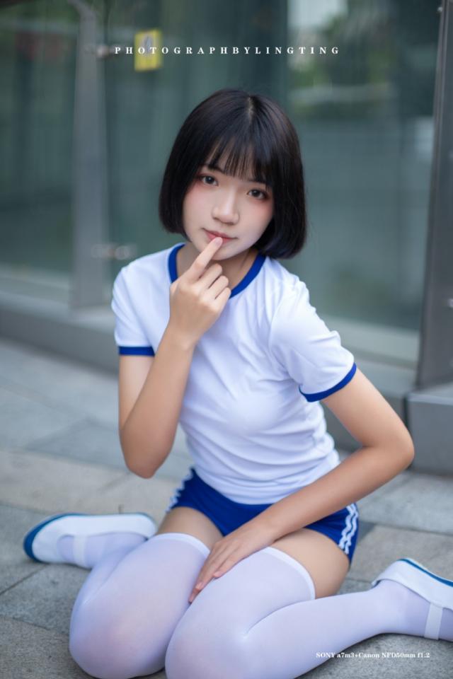 体操服白丝室内鞋户外 [运动（健身服）,白丝,长筒袜,帆布鞋]