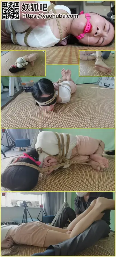 若彤试镜，勒头、绑脚趾、后观音极限驷马的第三视角，白嫩少女的人生捆虐、强制体外GC游戏初体验，煎熬的捆绑，恼人的口球、尴尬的口水、白嫩的捆绑美足特写专辑 WomanTV adult foot-fetish feature.