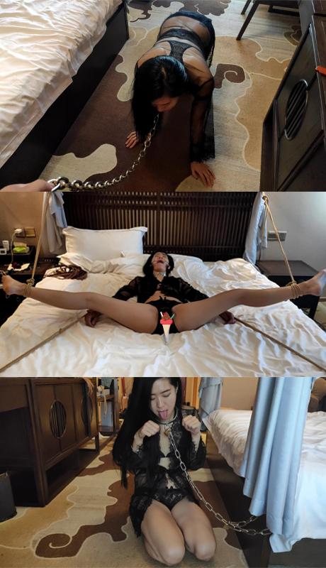 妻奴调教日记 第二部 下集 性感粘人的小母狗 性感内衣 K9溜狗 柱绑鞭打 床上开脚大字绑 电击棒棒 超羞 妻奴调教日记 第二部 下集 性感粘人的小母狗 性感内衣 K9溜狗 柱绑鞭打 床上开脚大字绑 超羞<br>化身性感粘人的小母狗，牵引 溜狗 抱大腿 吐舌头 超性感 绑在柱子用力鞭打[不可描述]，开脚大字绑在床上用棒棒和电击片双重刺激，嘿嘿<br>夜未央工作室 欢迎定拍 诚邀绳模小姐姐合作：QQ 2593230381