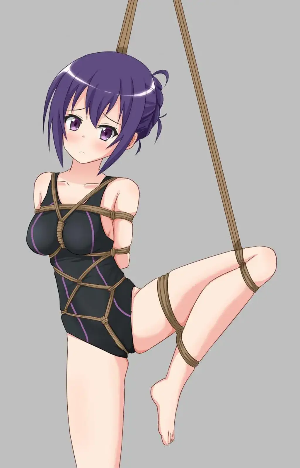 搬运杂图 [Takate Kote (Chinese wuhua),Boxtie,swimsuit,Tortoise shell tie,Suspension ,Japanese Anime,one-leg suspension,Crotch rope tie]