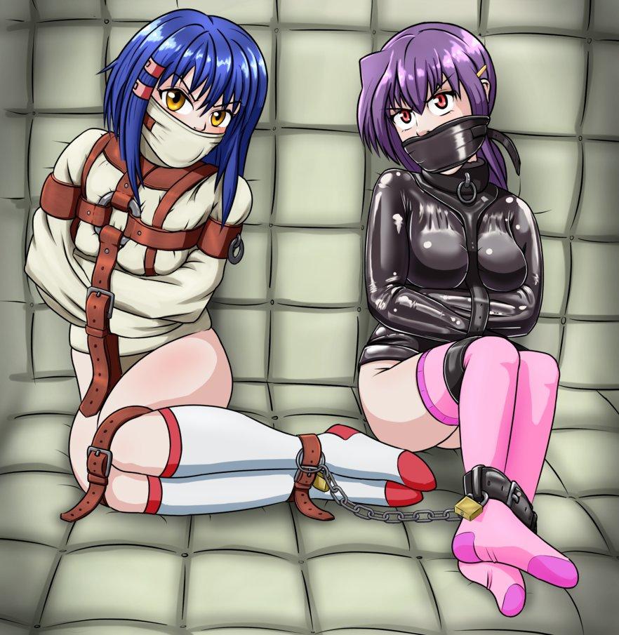 拘束杂图 [Gag,White Pantyhose,latex bodysuit,Western Anime]