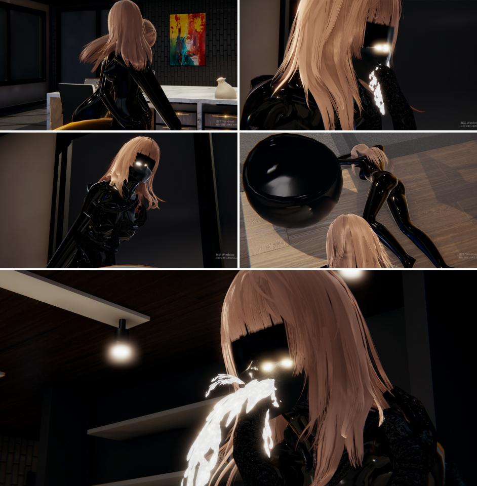  [Gag,3D CG,Vaccum,Tentacle,Lesbian,story rich]