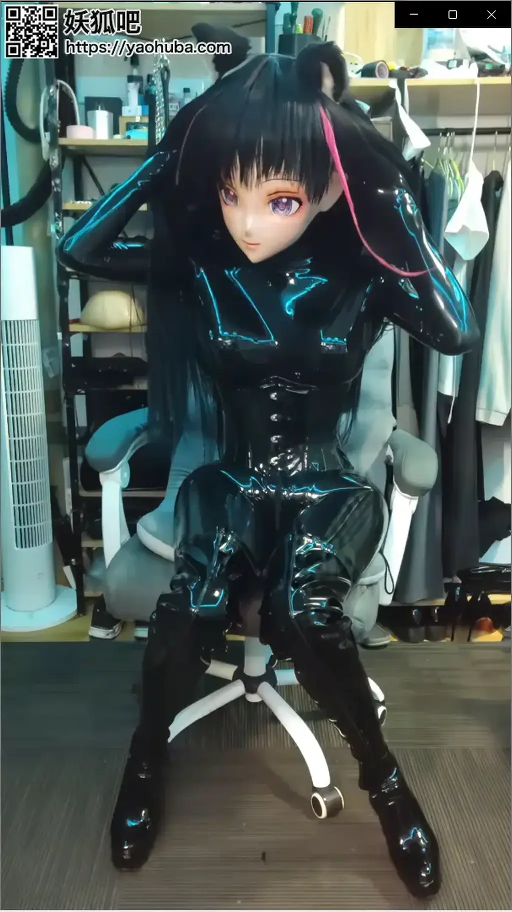 胶衣猫娘Kigurumi 全包拘束 因为这是搬家前最后一次的录像了，所以我就干脆录制了一个相对轻量的完整版这样，所以说这上半个月就只有这一期视频了。