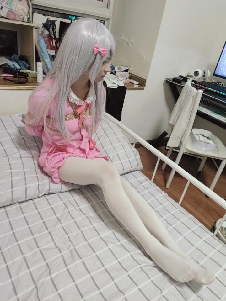 白丝纱雾绳缚 - 本人（Arnal）出镜，严禁盗图 [COSPLAY,白丝,中国女孩]