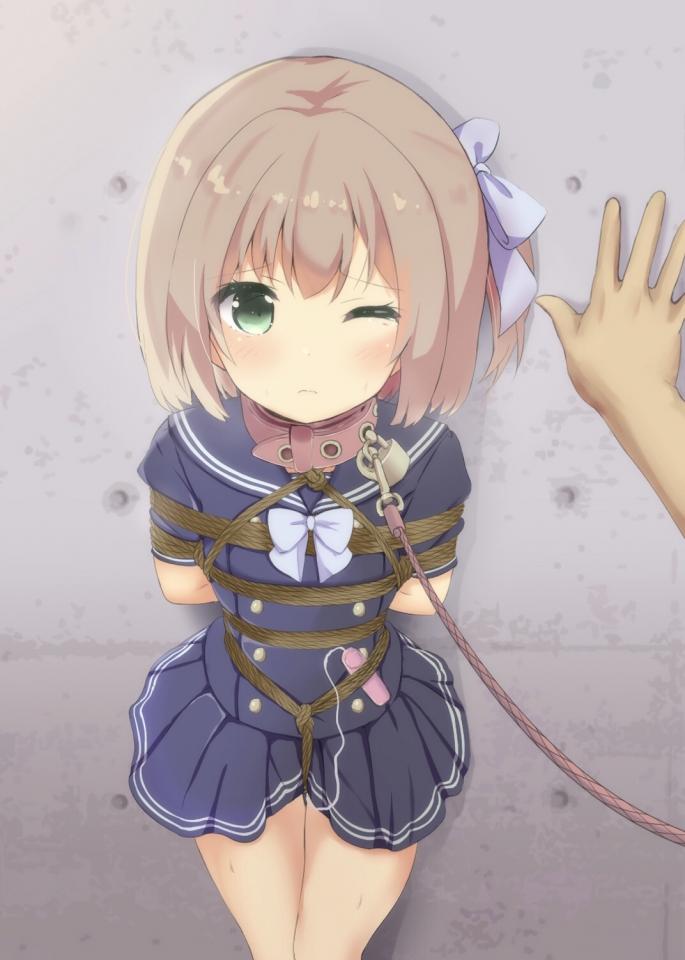 うちの子とお散歩中(ローター付き)  of はむた - 网址：https://www.fanbox.cc/@hamuta     子网址：https://www.fanbox.cc/@hamuta/posts [Boxtie,Sailor suit,Tortoise shell tie,Breast bondage,Japanese Anime,England student uniform,Dog chain,Pocket Vibrator]