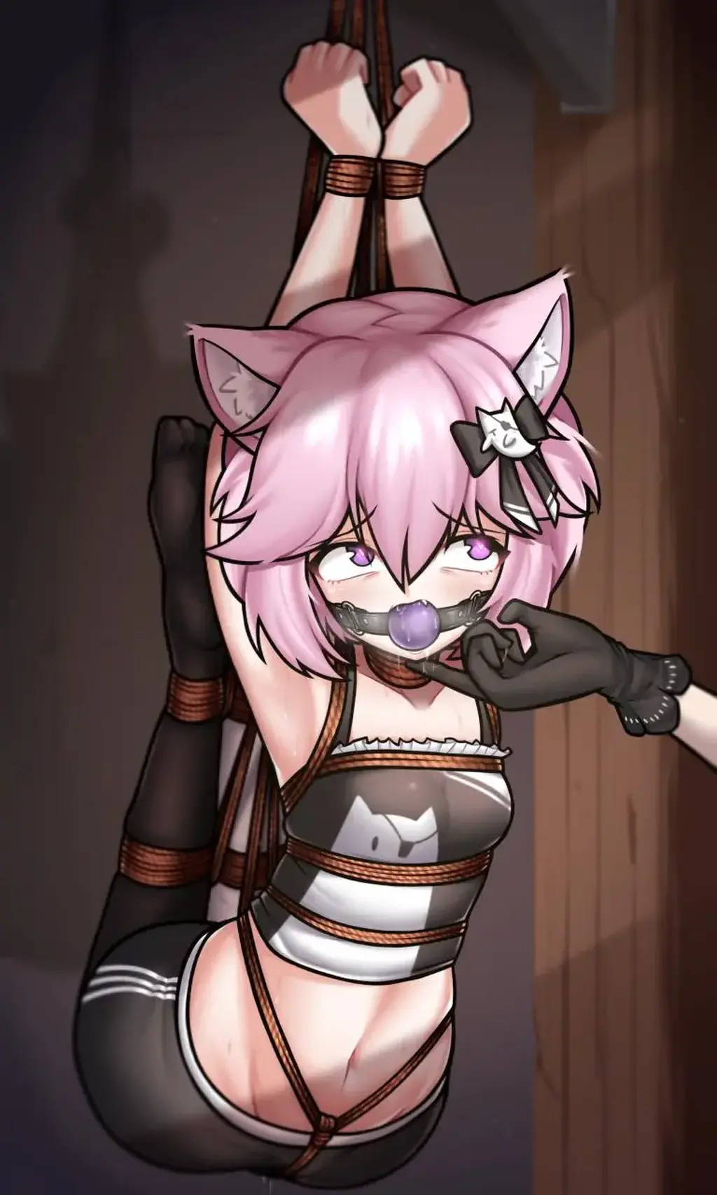 Nyanners (Vtuber) - (〃▽〃)(〃▽〃)(〃▽〃) 作者：CursedDelta  Bondage & DID illustration     主：https://www.patreon.com/cursed_delta/posts    副：https://www.patreon.com/posts/nyanners-vtuber-52968958 [丝袜,吊缚,堵嘴,股绳]