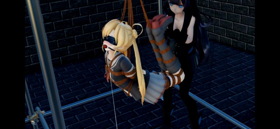 精品套图 [Boxtie,Pantyhose,Sailor suit,Hogtie (Lying on stomach),Suspension ,Gag,Breast bondage,Japanese Anime,Blindfolded]