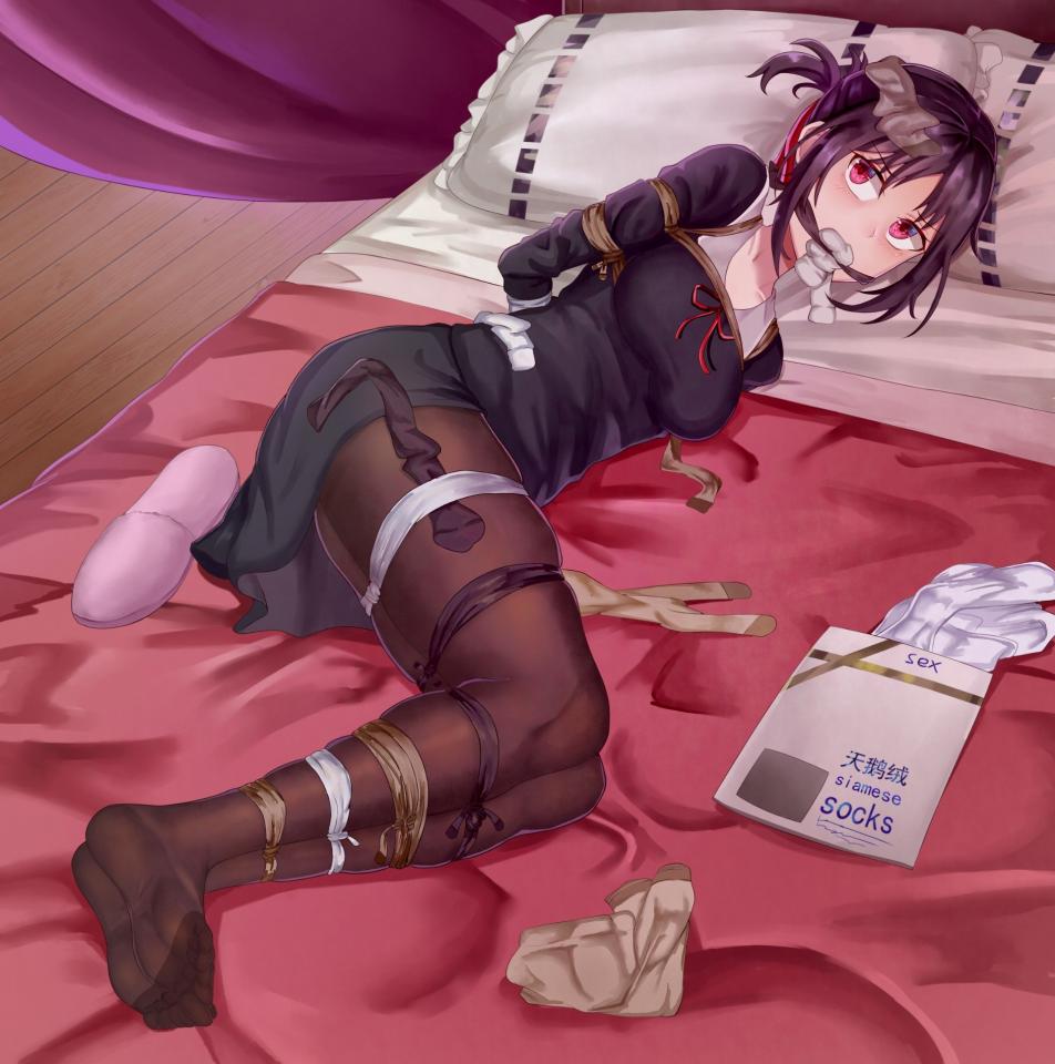 动漫美女镣铐，捆绑杂图 [Boxtie,Pantyhose,Gag,Breast bondage,Japanese Anime]