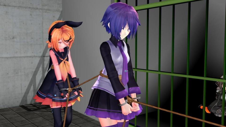 two girls are chased by the police - two girls are chased by the police [Pantyhose,Sailor suit,Japanese Female,Handcuff,3D CG,Gothic]