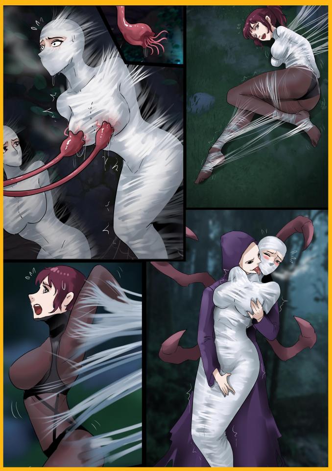 king典藏级彩漫《恐怖蜘网的陷阱》性感冒险者遇到恐怖蜘蛛魔物 被囚禁成洁白蛛丝人茧 结果发现被人茧不止一个~ -  这次是很多好友催了很久的蜘丝全包，这次特地画了多张蛛丝缠绕包裹，非常过瘾喜欢的不要错过~ [玩胸]