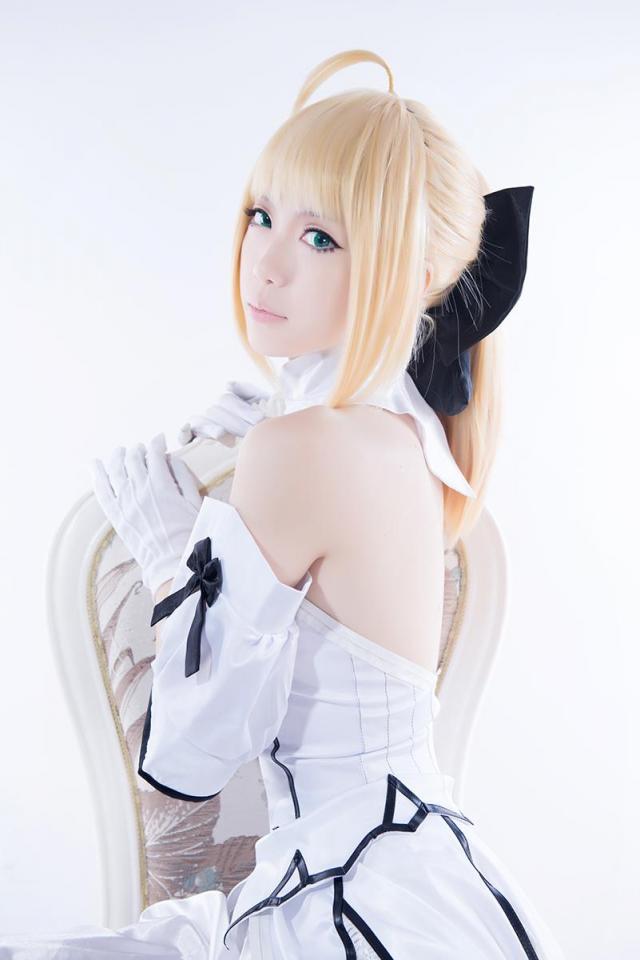 [Fate／Unlimited Codes][saber] saber lily  [by 妖少] [COSPLAY,白丝]