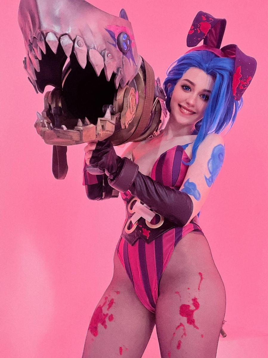 Ravvcorn413 - Bunny Jinx - 英雄联盟Cosplay [丝袜,COSPLAY,欧美佳丽,滴蜡]