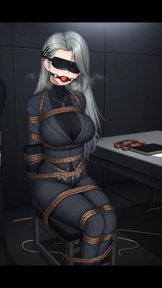 [plusout]Persona 5, Sae Niijima [堵嘴,眼罩/蒙眼,股绳,口球]