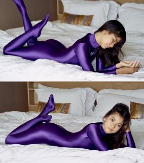 2022-01-28 Rei in Purple Satin Spandex Catsuit 更一个宝藏写真系列！！<br><br>zentai   紧身衣   泳衣   体操服   丝袜   光泽袜 <br>以上衣服的爱好者不容错过！！！<br><br>衣服材质是相当的棒。<br>拍摄的手法也很干净很清爽。<br><br>出镜的女孩们都超级赞！！！！<br>笑容阳光的Rei<br>活泼好动的Momoe<br>成熟端庄的Muay<br>恬静淡雅的Mizuki<br>温柔甜美的Sakura<br>……<br>女孩们很自然，很灵动。<br>比动作生硬的国内模特强太多了。<br><br>女孩们身穿各种丝滑的紧身衣物，或是摆出pose，或是随意扭动，或是抚摸自己。<br>每一部看完了都会让人觉得很舒服，越看越有味道。<br>清爽，赏心悦目的同时，又可以当成L管深片来用。<br>整个系列很具有收藏意义，欢迎大家冲起。<br><br>5分钟以上全部1钻。<br>5分钟以下全部金币福利。<br><br>每部我就不做具体介绍了，大家看图，看预览视频，自行挑喜欢看的购买就可以了。