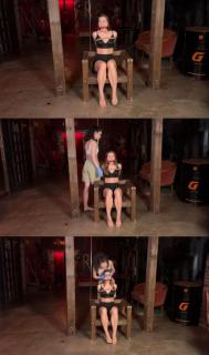 Leya tied up in dungeon Leya from RussianFetish tied up in dungeon by Sara.
