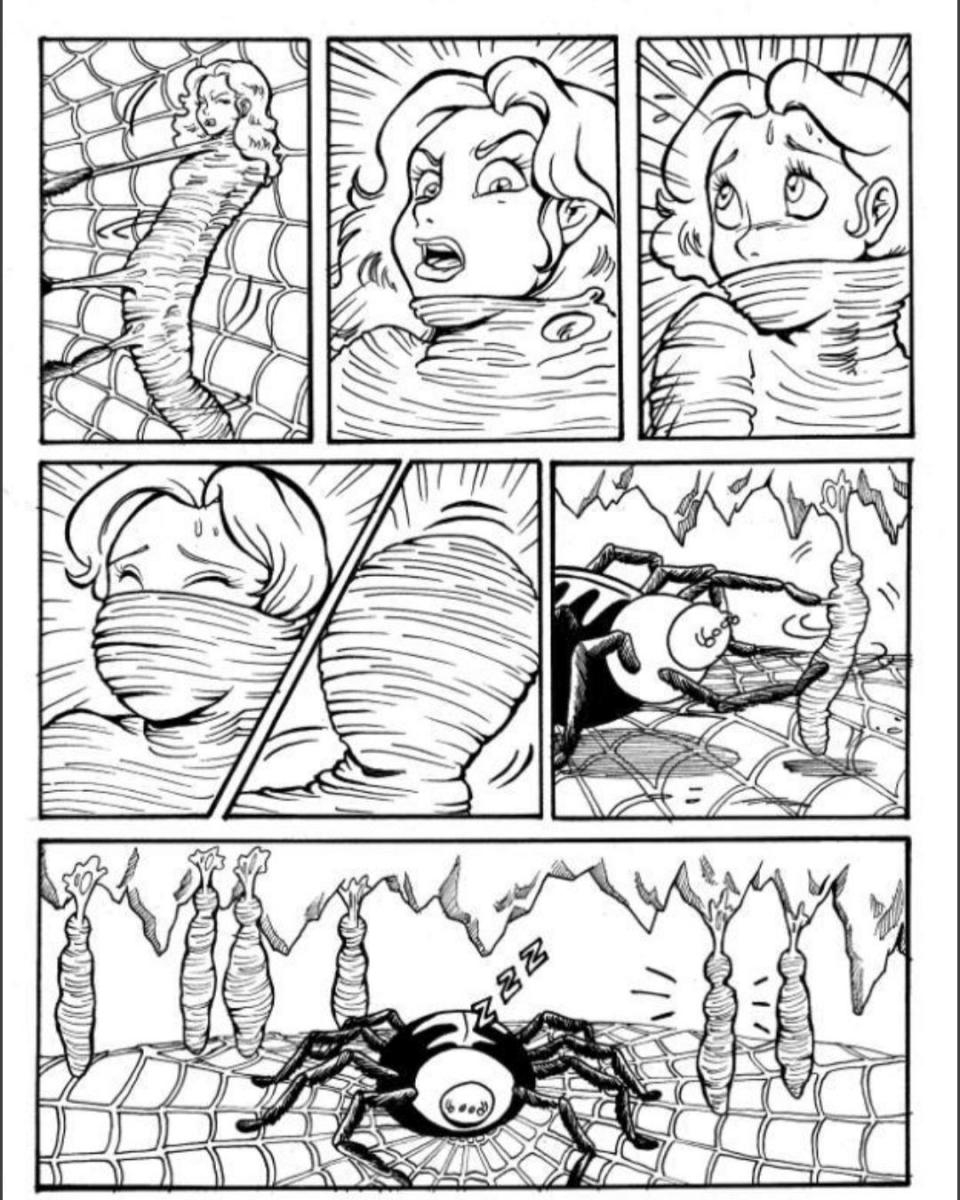 蛛丝捆绑丸吞剧情套图 - 前三张预览，个人收藏漫画希望大家喜欢