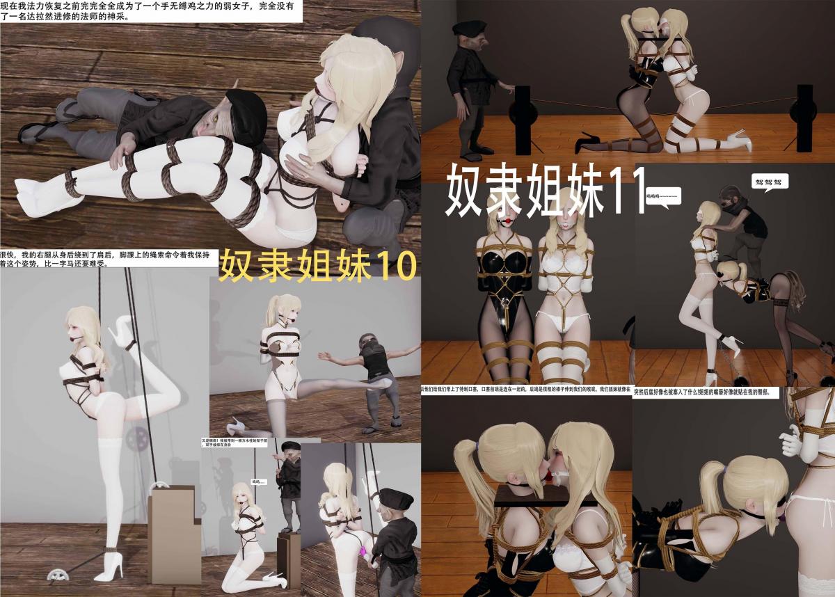 奴隶姐妹合集 [丝袜,白丝,3D画,国产动漫, 剧情向,口球]