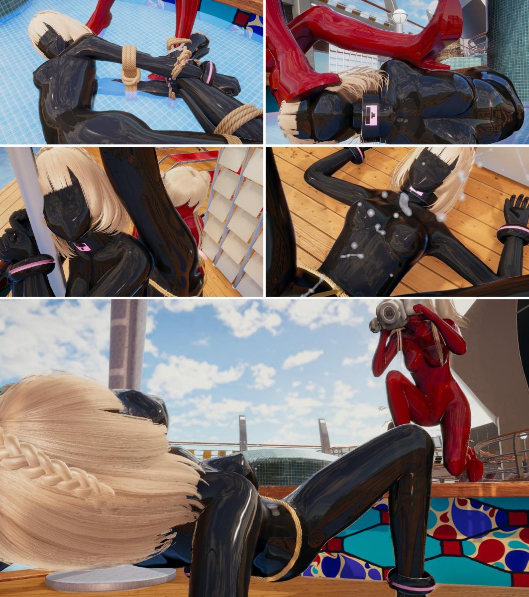  [one-leg suspension,3D CG,Outdoor,Lesbian,story rich,Wet-Play]
