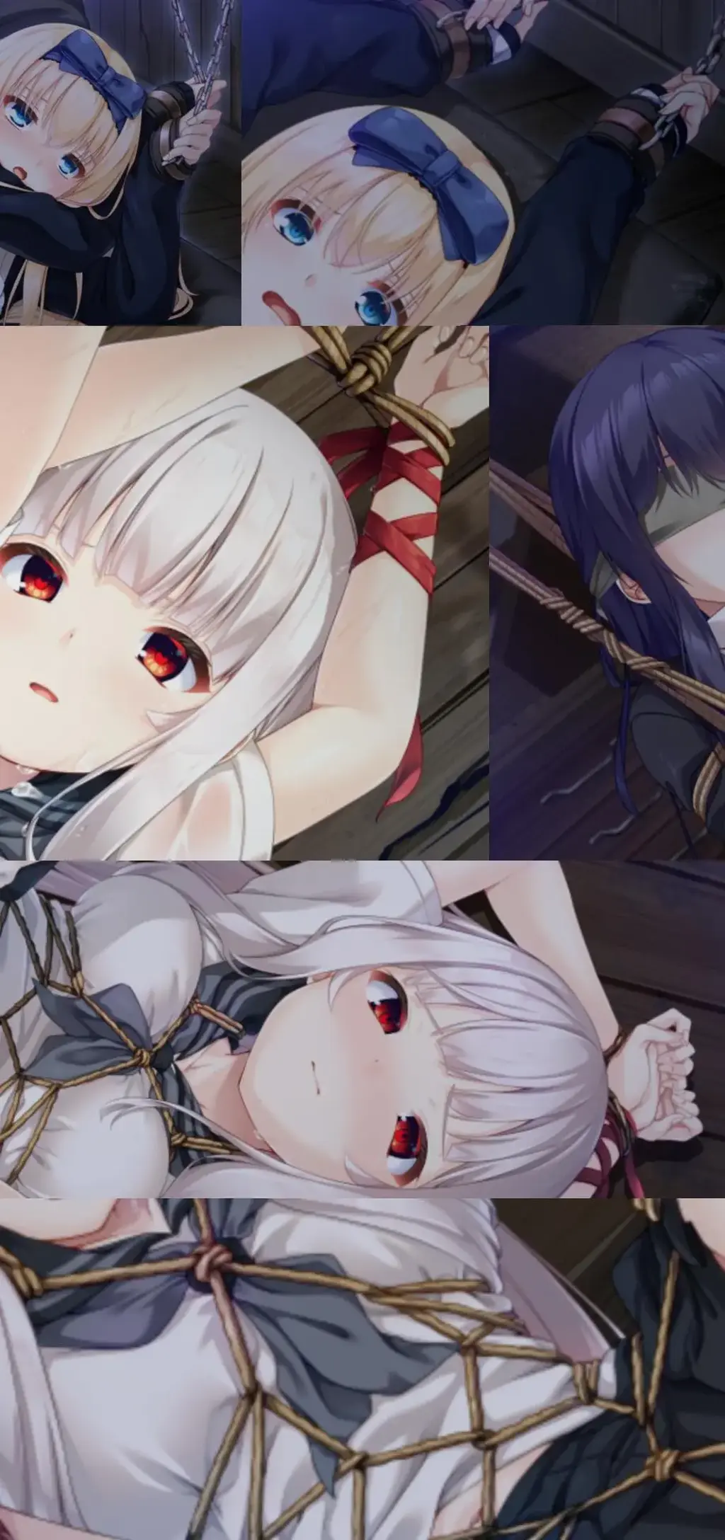 【中文版本】廃村少女 ～妖し惑ひの籠の郷～（废村少女 ~妖精行之笼之乡~） 前言：等了将近半年，终于出中文版本了，本资源的原版（日文生肉），之前也发布过，如果此版本无法运行，请去原版，原版链接：【https://www.smlsy.com/video_detail.php?id=274492】<br>质量方面不想再描述了，文案大部分抄的之前的（我抄我自己，根本不算抄）<br>BDSM，拘束，紧缚，悬疑，以及女主的红瞳白发裸足外加其他各种黑白丝【长短 吊带】❤❤❤  （牛牛要炸了！）<br>这简直就是疯狂的在我的xp上跳舞❤❤❤ 每个主要角色都有紧缚捆绑调教的内容，玩的一个比一个花。<br><br>这是由【ESCU：DE】社团于DL上在23年2月24日发布的正式版作品——废村少女～妖惑笼之乡～<br>全CV，有很多种路线可以选（自己从头游玩记得存档，搞全CG时真是一种折磨，要不停的变档，收集）<br>描写真的很详细，除了女主在我xp上疯狂跳舞外，你选择的女二（这里暂且将你选择路线的角色叫做女二）<br>也有很多可圈可点的内容，每一个角色和男主都有不同的关系，也有各自不同的属性和背景<br>外加悬疑的氛围，我愿称之为冷门神作，价格在DL上也是十分的可观（500¥）【rnm，退钱】<br>值得注意的是，选择不同的女主路线，到之后调./.教部分，玩法和口味也会发生很大的不同<br>举个例子，金毛白丝妹子，设定上是祖祖辈辈医疗相关人员一族的大小姐。性格我行我素，有点任性。<br>到最后的调教部分那当然就是手术台拘束开脚play外加内窥镜play社保玩法啦~<br>除此之外，还有多个角色一起调教的玩法，比如百合，磨豆腐之类的。<br>游戏已经汉化，内容包括游戏本体 全CG存档，如果遇到打不开的情况请转区运行（概率小但不等于没有）<br>另外附上站内同社团作品链接：<br>1.公主与秽欲的献祭 （https://www.smlsy.com/video_detail.php?id=251526）<br>2.废村少女～妖惑笼之乡～（https://www.smlsy.com/video_detail.php?id=274492）【日文生肉原版】<br>3.紧缚公主和SM测试教育（https://www.smlsy.com/video_detail.php?id=281931）<br>4.战巫 -污秽的契约与神之衣（https://www.smlsy.com/video_detail.php?id=290249）<br><br>故事简介<br>小城镇流传着的隐居的传说。<br>为了调查留在自己生活的城市里的古老传说<br>主人公·八云一树，与社团活动伙伴的少女们，踏上了传说的山。<br>那是随处可见的青春一页的小旅行……应该是的。<br>“……这是哪里？”<br>注意到的时候，一树他们在一个陌生的地方。<br>建在薄雾中的腐朽房屋。像时间停止了一样沉淀的空气。<br>除了我们自己没有其他人的迹象，但到处都留有生活的痕迹。<br>那里是被人们抛弃的深山里的小废村……传说中的隐居之里“姬香村”。<br>谁也不记得到底是怎么到达的<br>而且即使想从村子里出来，也会被雾笼罩，不知什么时候回来。<br>一边感受着自己被困在莫名其妙的“什么”里的样子<br>相信能出去的时候，一树他们开始了在村子里的生存生活。<br>但是从那一天开始，一树在村子里看到了沉迷于淫乱行为的少女们的身影。<br>在弥漫着飘荡的甜香的废村里回响着，熟悉的少女湿润的娇声。<br>一树也做了侵犯她们的淫梦，感觉自己身上渗透着黑色的东西。<br>“这里是‘かごのさと’。<br>主人如果在迎接的客人那里的话……<br>请好好考虑后选择“<br>少女笼女出现在对异变感到困惑的一树面前。<br>她说，要走出村子，就得选一个人当柱子留下来。<br>不能接受同伴牺牲的一树，为了寻求逃脱的线索，调查了废村。<br>一树们的命运，是从淫乱的力量支配的废村逃出，还是……？<br>那个乡，是充满喜悦的乐园吗<br>被情与欲所束缚的牢狱吗———<br><br>人物介绍<br>籠女（かごめ） CV：御苑生メイ<br>身高：151cm<br>3尺寸：B82（C）/W58/H84<br>一树在《姬香村》中相遇，是一个有着雪白头发和红色眼睛的美丽少女。<br>为了离开村子，必须有一个人成为人柱留在这个村子里，迫使一树做出选择。<br>虽然是礼貌沉稳的气氛和举止，但性格奔放且有点嗜虐。<br>如果认为只是单纯地表现出了享受对话的可爱的脸，也有让一树为难而高兴的坏心眼。<br>出现在神出鬼没中，留下意味深长的语言和妖艳的色香而消失。那个原形和目的……。<br>加賀美 朱理（かがみ しゅり） CV：風鈴みすず<br>身高：159cm<br>3尺寸：B86（F）/W62/H89<br>一树的同班同学。转校生，从今年春天开始同班。<br>聪明对事物的理解力高，从小的不协调感到达回答，有侦探的头脑的才女。<br>但是，实际上对“不明白的东西”的好奇心很强，是一种可以毫无意义地断念的行动派。<br>但是危机管理和感知能力很低，而且运气也不太好。<br>虽然没有公开，但她拥有学生作家的头衔，最近她的处女作获得了奖项。<br>据说为了继续执笔，正在调查隐里的传说，但在村子里却表现出了有什么别的目的的行动。<br>八雲 梓（やくも あずさ） CV：乙倉由依<br>身高：155cm<br>3尺寸：B85（D）/W56/H83<br>一树的义妹。年级在一树之下。<br>文武双全，性格开朗，什么都能做得很好的优等生。<br>小时候被八云家收养，和一树像真正的兄妹一样长大。<br>现在可以说“彼此在旁边正好”的关系。<br>兴趣是看猫的治愈系动画，照顾哥哥。<br>从一开始就被认为是“对老实的哥哥操心不断的妹妹”，但实际上梓更想撒娇。<br>即使在废村的生活中，也经常为了支持哥哥而行动。<br>エマ・A・薬師院（えま・あーろん・やくしいん） CV：金松由花<br>身高：157cm<br>3尺寸：B84（D）/W61/H88<br>一树的同班同学。拥有来自欧洲的祖父的四分之一。<br>祖祖辈辈医疗相关人员一族的大小姐。性格我行我素，有点任性。<br>和一树从升学前就开始交往了。随意地任命为交往人，让他照顾自己和思考。<br>最喜欢被人表扬，被表扬努力的话就会变得很好，更加努力，也有坚强而健康的一面。<br>有像医生的女儿一样的护理心得，包里常备着消毒液和创可贴等一套东西。<br>浴室和淋浴都不能使用，真是受不了……最初很涩地开始了在废村的生活，完全不工作。<br>但是稍微努力一下就会知道大家都会表扬我，渐渐适应了。<br>烏野 つばめ（からすの つばめ） CV：赤月ゆむ<br>身高：149cm<br>3尺寸：B77（A）/W54/H83<br>比一树小一年级的后辈。和梓是同班的朋友。<br>无论对方是谁都能明确地说话，性格坚强。<br>有点不好说话的地方，特别是对一树，虽然因为是前辈和朋友的哥哥而使用敬语，但是对内容完全不客气。<br>平时很爽快，但对预想之外的事情很弱，在紧急情况下容易陷入思考停止。<br>拥有工匠的父亲，つばめ自己的手也相当灵巧。<br>与古户由良是青梅竹马，也有对内向消极的由良感到着急，不过，对自己没有的慎重和意外的胆量的地方进行评价。<br>古戸 由良々（ふるべ ゆらら） CV：霧島はるな<br>身高：157cm<br>3尺寸：B88（E）/W60/H84<br>比一树小一年级的后辈。和梓是同班的朋友。<br>腼腆而畏缩。总是有点提心吊胆的。<br>虽然真的有想说的话，但是很烦恼自己怎么也说不出来。<br>虽然懦弱，但意外的是神经很粗，对紧急事态也有沉着的思考和应对能力。<br>和一树是在入学典礼那天得到帮助而认识的，从那时开始就偷偷地仰慕着。<br>是个老奶奶的孩子，对古老的迷信和传说很了解。<br>又有一点神秘的兴趣，也通晓都市传说等新的传闻。<br>和つばめ是青梅竹马，总是拉着懦弱的自己的つばめ，和一树有着不同的意义。<br>刑部 澪（おさかべ れい） CV：波野夏花<br>身高：167cm<br>3尺寸：B96（H）/W63/H91<br>高一年级的前辈。<br>担任一树他们社团的部长。<br>性格直爽，身材出众，外表凛然，不仅是男生，女生也很受欢迎。<br>不论男女，和别人的距离（物理上）很近，不自觉的身体接触等让人心跳加速的困难的人。<br>作家兼冒险家的父亲从小就被灌输了生存技术，作为部长、前辈、有生存经验的人，打算站在一树们的前头。<br>和一树在社团活动的时候在顾问老师的介绍下相遇了。<br>平时很堂堂正正，但意外地有胆小的地方，实际上很不擅长诅咒和幽灵等神秘的故事。<br>作为部长，一边沉重地感受着管理部员的责任，一边被误入的废村激发着冒险心。<br>楪 愛香（ゆずりは まなか） CV：倉下撫子<br>身高：163cm<br>3尺寸：B93（G）/W60/H90<br>高一年级的前辈。<br>担任一树他们社团活动的副部长。<br>不输给澪的身材和温柔包容的氛围，特别受男生欢迎。<br>和外表一样大方的性格，把大家能稍微快乐地安心的事作为第一考虑。<br>虽然基本上是大家的姐姐般的存在，但意外地有孩子气地喜欢开玩笑的一面，用让人误解的言行来戏弄一树和澪玩。当然，我会好好选择对方。<br>老家是当地自古以来就有的神社，也担任着那个巫女。<br>关于古典的知识很丰富。因为还在学习中，所以虽然要花时间，但也能读古文书。<br>与刑部澪是老交情，一边帮助作为部长感到责任的澪一边担心。<br><br>请不要在线解压，因为网盘等问题被和谐，直接在评论里面和我说一声补档即可，一般会在3天之内补上。<br>（ps：一般没有解压密码，如果有，默认是提取码）<br>（pss：下载完成后是后缀为.111的文件，需要右键点击重命名改后缀，将他改成.7z才可进行解压，如最后三张截图所示，中间那步点是）<br>（psss：个别用户压缩包使用自带的压缩软件如果无法解压请下载《360压缩》进行解压，因为我是用360压缩软件进行生成的压缩包，此软件百分百解压）