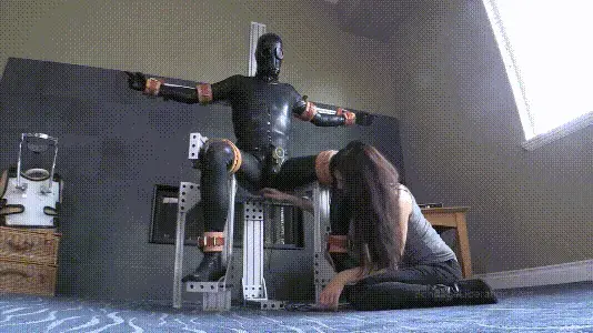 A Taste of the Good Life - Elise Graves and J - automated stimulation - complete control - rubber en A Taste of the Good Life - Elise Graves and J - automated stimulation - complete control - rubber encasement - tease - electro<br>Elise enjoys playing with J due to his willingness to try anything.  She encases his entire body in yummy rubber, complete with an anal electrode and genital vibration.  Then she secures him with medical restraints to her inescapable metal frame.  After making sure J is completely helpless, she turns on the power box that will control J's entire existence.  Electric shocks to his ass, and deliciously teasing short bursts of vibration to his perineum and cock - all powered by special app designed to tease and torment its user.  Now that Elise has come functions on auto pilot, she can attend to more pressing matters, such as J's breathing.  She attaches a rebreather bad to his gas mask, ensuring that she is in control of every ounce of air that passes through it's tiny hole.  The continuation of a crazy girl in control of J's breathing, and a crazy device in control of his stimulation makes for an overwhelming experience.  