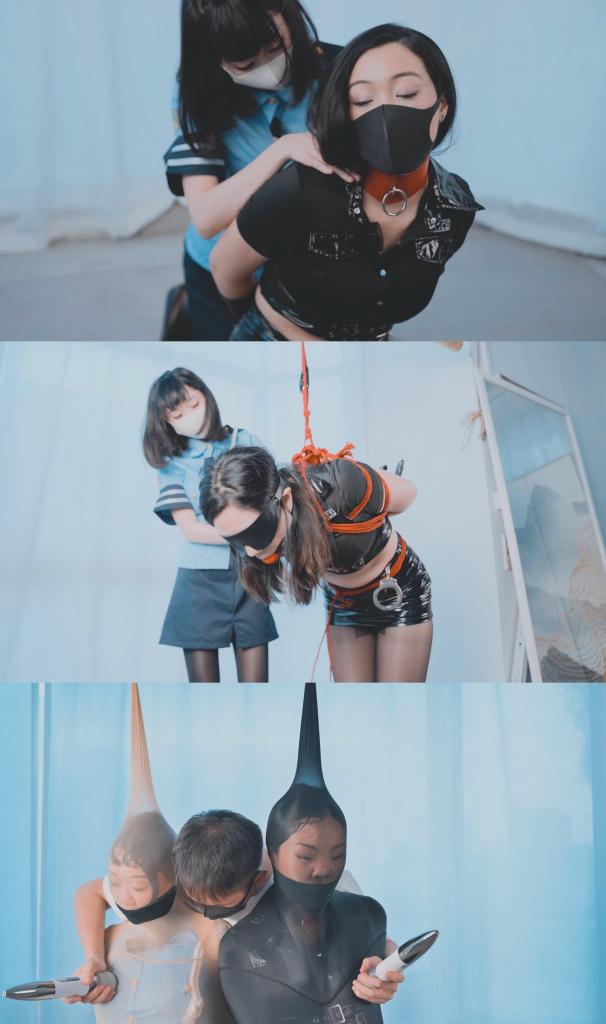 反差！日系甜妹VS美系御姐，瘦弱甜妹捆绑丰满御姐！女女百合，捆绑乱摸！最后双双被丝袜全包，胶带堵嘴，强制…… 强壮的美系御姐经常欺负瘦弱的日系甜妹，甜妹为了报复给御姐下了药，把昏昏沉沉的御姐给绑起来了。御姐动弹不得，戴上口球，戴上眼罩，被上下其手……<br>在御姐醒来之际，甜妹为了伪装成自己也是受害者，叫来朋友把她们两都打包绑起来，进行按摩……<br>网盘文件解压码：123456