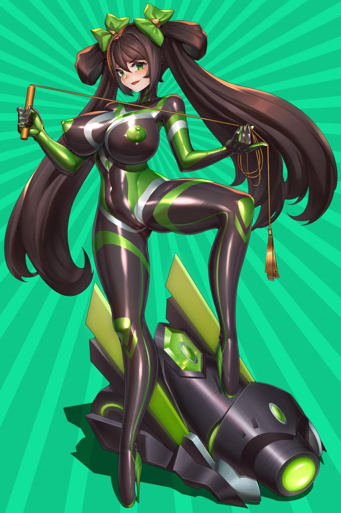 (Honor Of Kings)Lady Sun in plastic(Hi-Res) -  画师：NIUR 王者荣耀乳胶女王孙尚香，包含芭蕾高跟，马蹄高跟，镣铐，贞操带等超多差分 。
 [Chinese Anime,Games,Feet fetish,Chasity ,Encasement,Leg cuffs,Fixed pillory,乳胶]