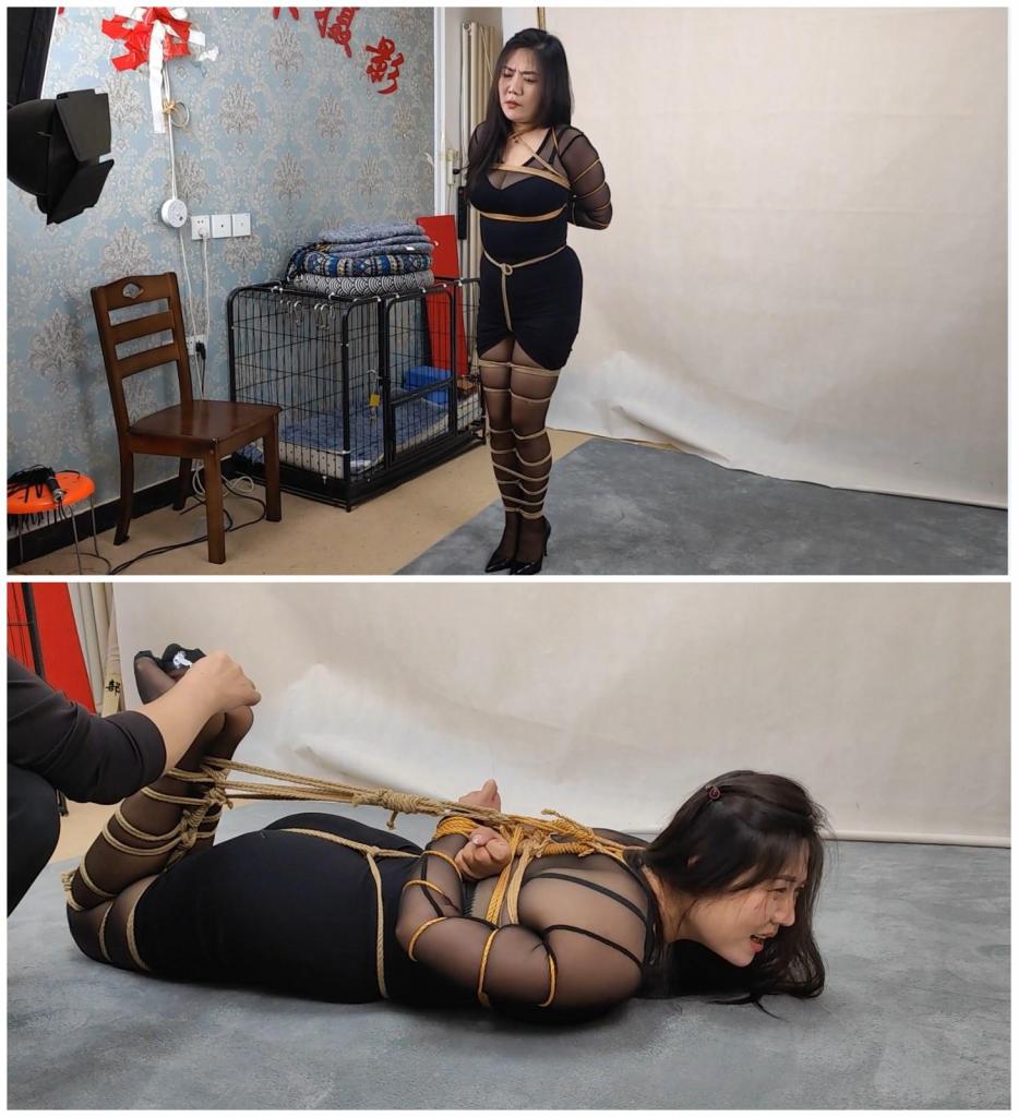 [凌菲] Suixin Original — Full-Figured Liran in Hogtie Tickling Full-figured Liran experiences hogtie bondage and tickling in a custom production.