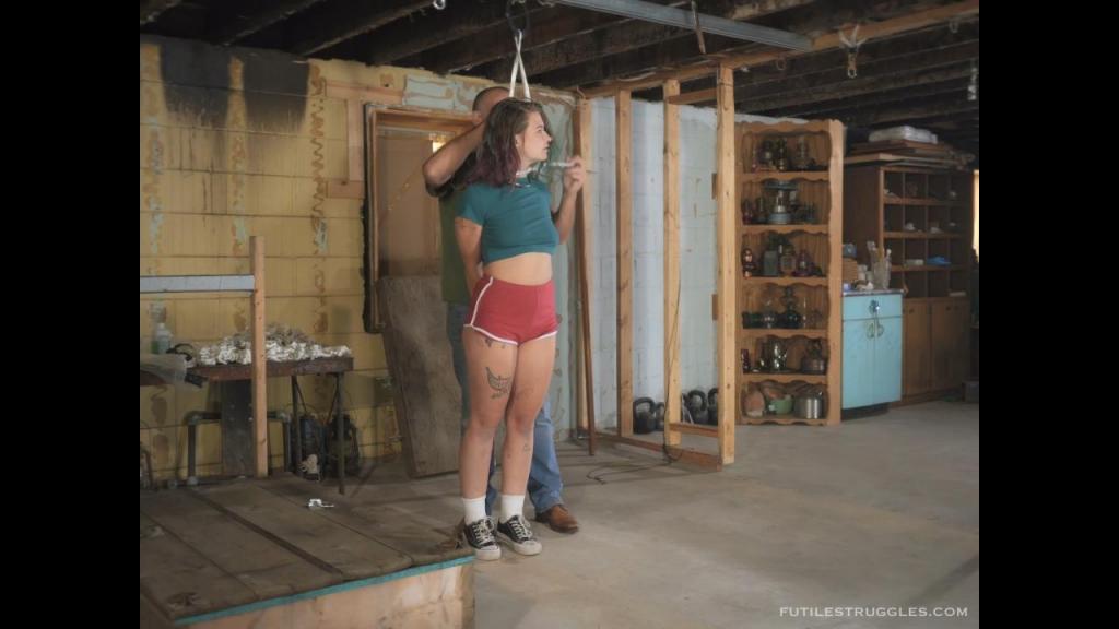 Training Day for Emily Addams - Episode 1 Emily has decided that she would like to visit the FS studio on a regular basis, so her training begins. We start out with gags as that is one area where Emily has some fear. She has engaged in some serious play in the past, but gags are a fear... which is understandable because not being able to breathe is a common fear. We chat beforehand to build a bit of trust and confidence. But first we start out with some heavy groping and manhandling... neither of us have any fear during this part of the scene. This is where episode ends.<br><br>