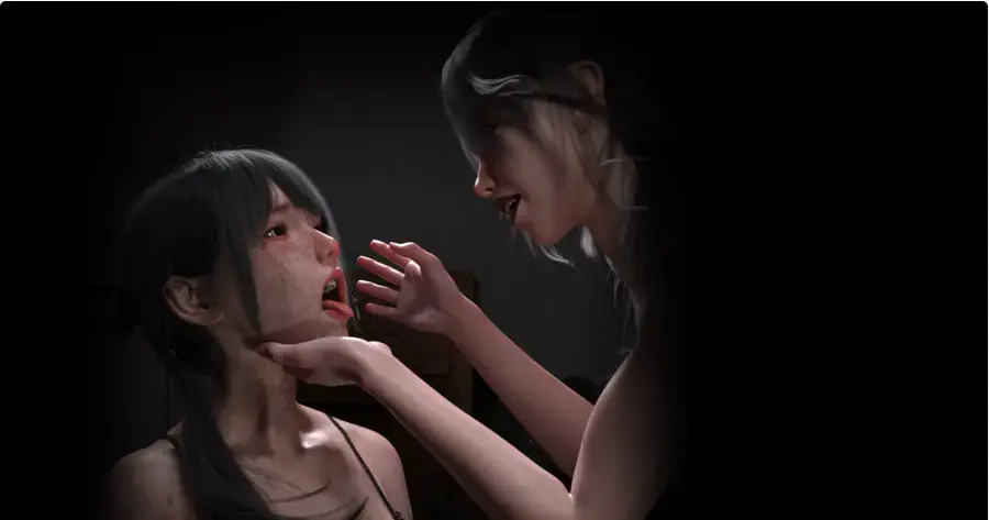 DARK SIDE3 陰暗面3（R-18） - 【3D全彩中文】书接上回，欣怡被出卖三天后，小玥回到了主人家，打开衣柜门，看见了被绑起来的欣怡，欣怡大骂两人狗男女。小玥戴上假阳ju，又是吐口水，又是打耳光的折磨起了欣怡。作者：FKTP-2 [用户创建]
