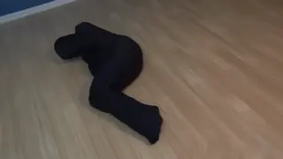 Girl trapped in Zentai / MummyBag Sexy new zentai slut is trapped in a mummy bag struggling against the stretchy silky spandex fabric! enjoy watching her struggle and succumb to the enjoyable experience of the inside of a mummy bag!