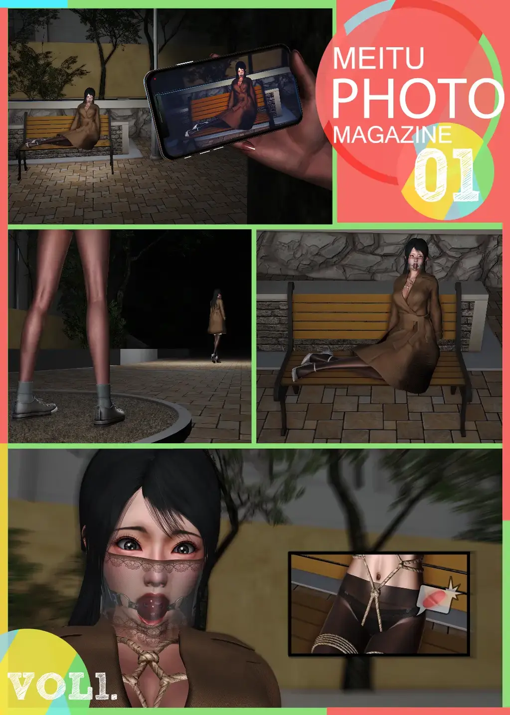  [Tortoise shell tie,3D CG,Pocket Vibrator,Outdoor,story rich,Vibrator,直臂,遥控,捆绑]