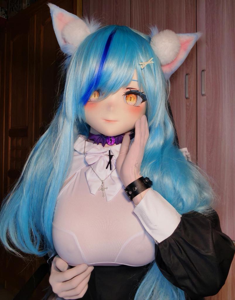 恶堕修女 - 第一次传图片啥也不懂，先传一套kigurumi自拍试一下，没啥SM内容也没露点，主要就看个恶堕道具小表演看个乐（＞人＜；）如果有人看的话还请多多评价给点意见 [kigurumi,用户创建]