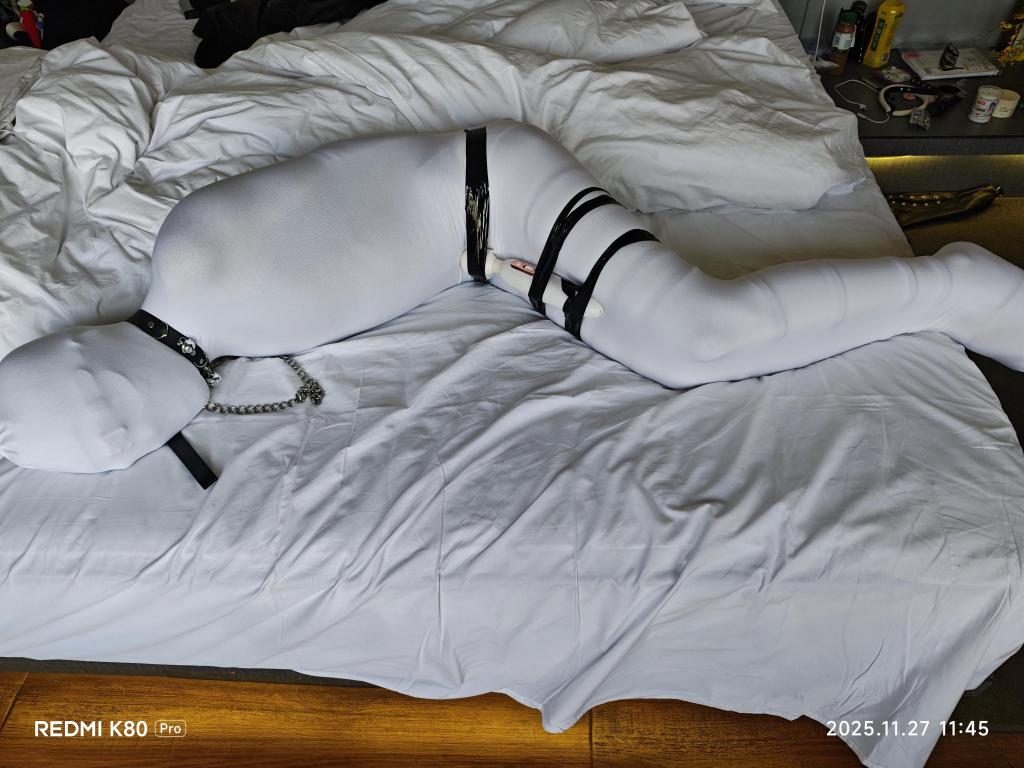  [White Pantyhose,Suitcase,Armbinder,Viberator,LGBTQ,Encasement,Pantyhose,振动棒,nylencased]