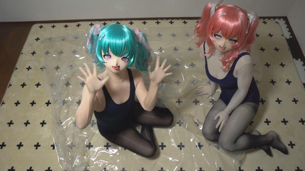 Vol.47【Video】2人で圧縮 出自:RinRin Parade???????????????? (Karin❁⃘*.ﾟ＆Rinka⋈*.。)<br>Vol.47【Video】2人で圧縮<br>双人真空袋里的呼吸抑制.