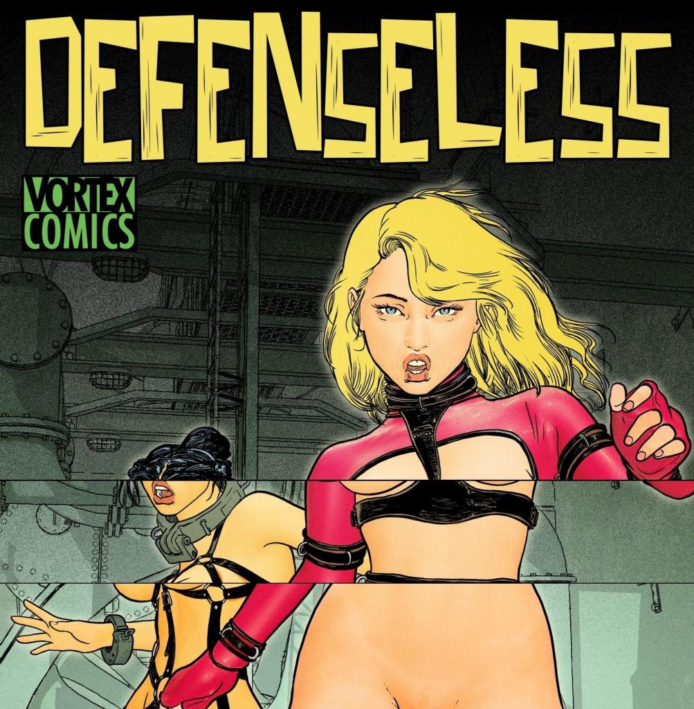 【中文翻译】Defenseless - (前3图为预览 the full collection begins with the 4th image)
Vortex
《Defenseless》讲述了 Liz 从神秘的 Tower 逃脱后，在生存与自我发现的惊心动魄之旅中。她被发现迷茫地在高速公路上徘徊，由善良的陌生人 Ethan 救起，他为她提供了庇护和支持。饱受失忆之苦的 Liz 开始与 Ethan 建立脆弱的信任，但她的平静被 Tower 的特工打破，他们重新抓获了她，将她送回那个笼罩在秘密中的庞大设施。在 Tower 内，Liz 发现自己是几位患有失忆症的患者之一，在神秘的 Dr. Berger 指导下接受实验性治疗。她结识