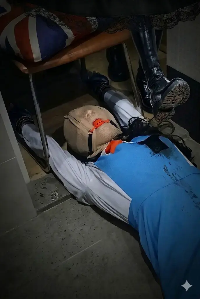 [马来西亚校服女奴] Malaysian School-Uniform Submissive: Humiliation Under Boots and Dirty White Socks A Malaysian school-uniform submissive is humiliated under a maid's boots and dirty white socks, with a ball gag and blind water pouring while her head is wrapped in stockings. Original video; immersive boot, white-sock and black-stocking face play. Custom shoots and offline sessions are available in Malaysia only, for adults. The accompanying story describes an adult who forgets to delete bondage browsing history, is discovered by her dominant older sister, and is dragged into a room still wearing her school uniform for consensual domination. New Malaysian creator seeking support.<br><br>The story includes the sister locking the door, binding the younger adult in her shirt and pinafore, stepping on her face in black stockings and boots, and both realizing their hidden dominant/submissive desires.